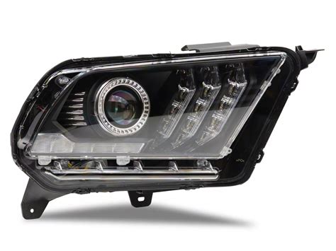 Alpharex Mustang Luxx Series Led Projector Headlights Black Housing