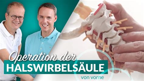 Operation der Halswirbelsäule von vorne Wirbelsäulenzentrum Fulda I