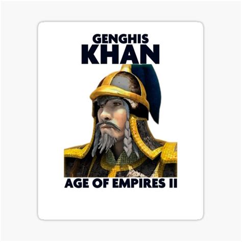 "Genghis Khan" Sticker for Sale by AldoOrtRod | Redbubble