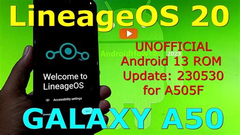 LineageOS 20 For Galaxy A50 Android 13 ROM Update 230530 YouTube