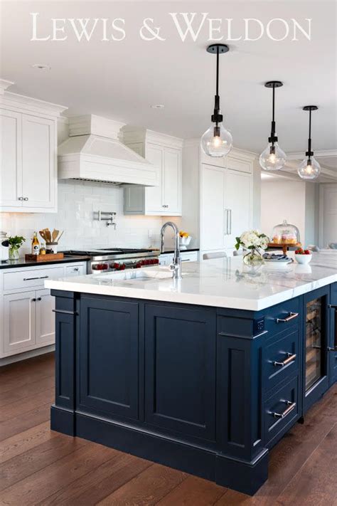 20 Navy Blue Kitchen Island Ideas Hmdcrtn