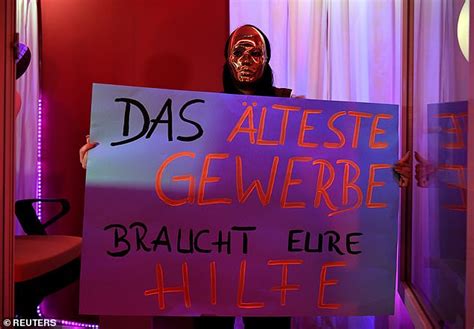 Hamburg Sex Workers Demand Germany S Brothels Reopen Daily Mail Online