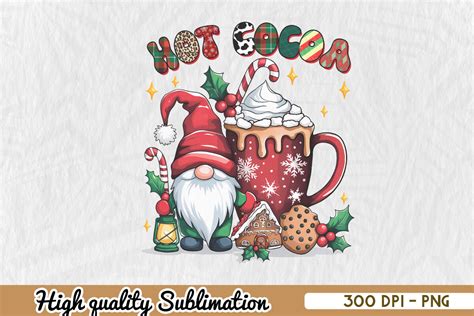 Hot Cocoa Merry Christmas PNG Graphic By Zanynoti Creative Fabrica