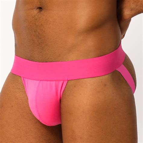 Jual Quick Dry Cotton Gay Men Sexy Underwear Thong Men Jockstrap Fashion Mens Thongs And G