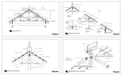 Wooden Roof Truss Details (Indonesian)