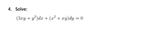 Solved 4. Solve: | Chegg.com 