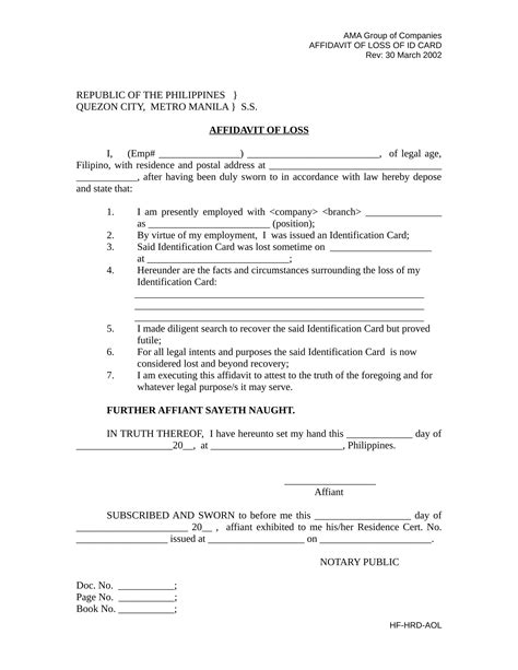 FREE 29 Affidavit Form Samples PDF MS Word Google Docs