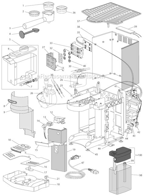 Delonghi Coffee Machine Parts Diagram | Reviewmotors.co