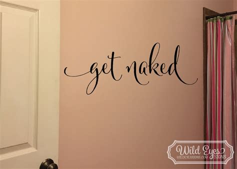 Get Naked Bathroom Shower Door Bathroom Wall Decor Wall Etsy