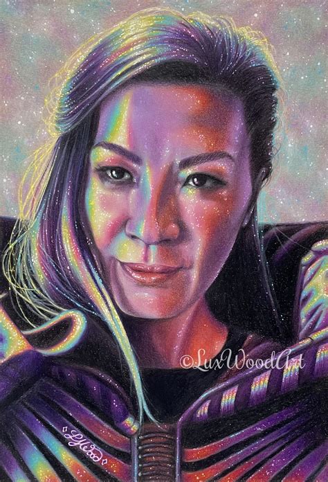 Philippa Georgiou Galaxy 1 Original Color Pencil Lux Wood Art