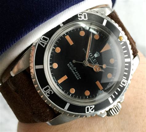 Vintage Rolex 5513 Submariner Plexi Glas James Bond Model Matte Dial