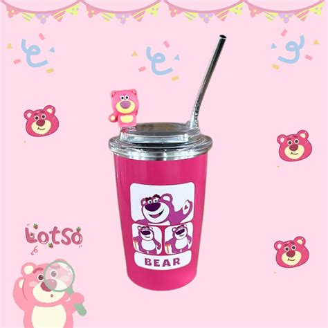 Jual Tumbler Lotso Black Pink Viral Dingin Panas Tahan Lama Ml Dan