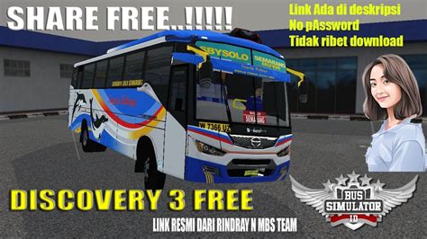 Bus Simulator Indonesia Share Mod Discovery Rindray Free Youtube