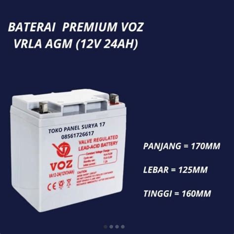 Jual Aki Accu Battery Baterai Voz Ah Ah Volt Volt V Vrla