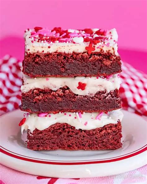 The Best Easy Red Velvet Brownies • Love From The Oven