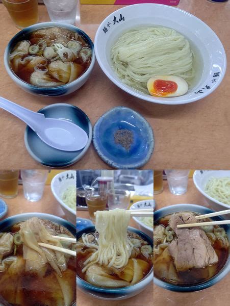 昆布水つけ麺 中盛ワンタン¥950200』』青竹手打ちラーメン 麺や大山のレビュー ラーメンデータベース