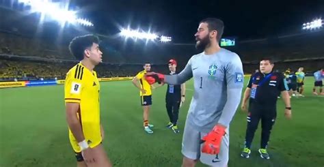 What Alisson said to Luis Diaz after emotional Colombia vs Brazil game ...