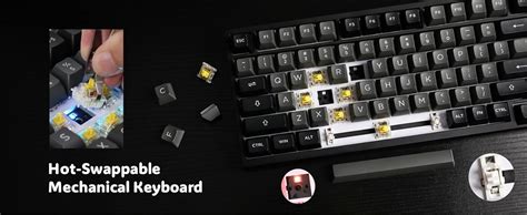 Amazon Epomaker Th Se Gasket Mechanical Keyboard Nkro Hot Swappable Rgb Ghz