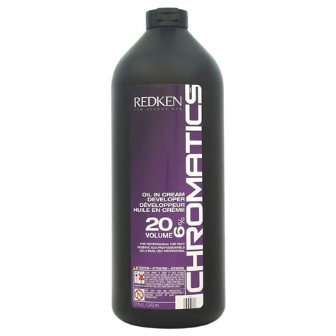 Redken Chromatics Prismatic Hair Color Oil In Cream Developer 20 Vol 6 32 Fl Oz