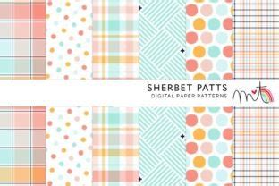 Sherbet Digital Papers Graphic By Miss Tiina Creative Fabrica