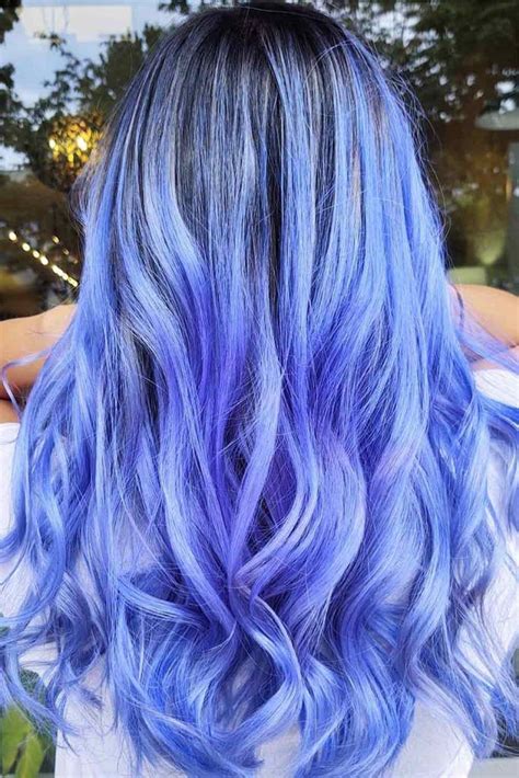 Black To Blue Hair Ombre