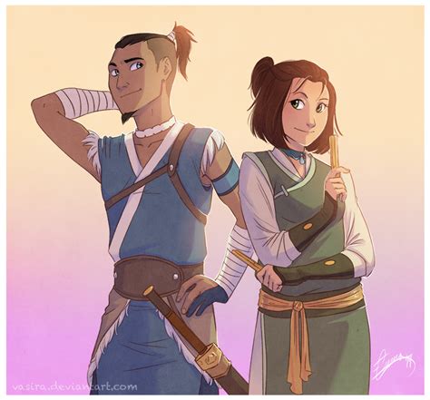 Commission Sokka And Suki By Vasira On Deviantart