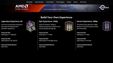 Amd Revela Los Requisitos Del Sistema Starfield Para La Mejor