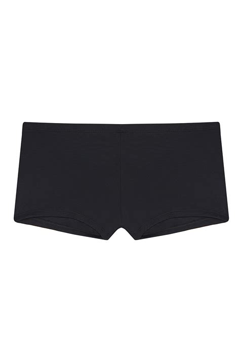 Basic Boxer Bikini Alt Siyah Penti