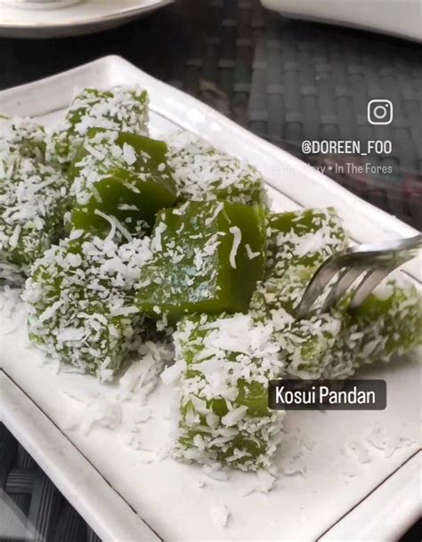 Kuih Kosui Pandan Nyonya Kuih Kaswee Kaswi Vegetarian Food