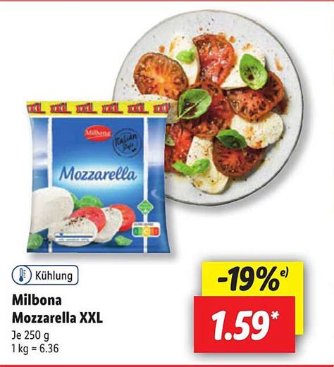 Milbona Mozzarella XXL Angebot Bei Lidl 1Prospekte De