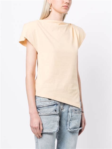 ISABEL MARANT Asymmetrisches Sebani T Shirt Nude FARFETCH DE