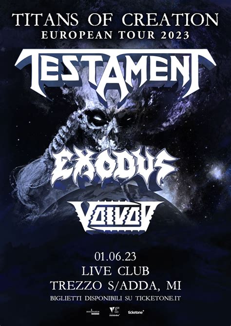 Testament Exodus Voivod Una Data A Giugno Al Live Club Di Trezzo