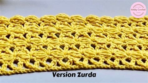 Punto Fantasia A Crochet Paso A Paso Version Zurda Youtube