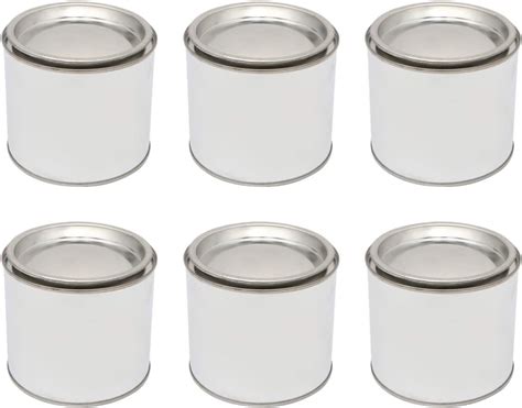 Heallily Empty Paint Tins 6pcs Empty Paint Cans With Lids Metal Unlined