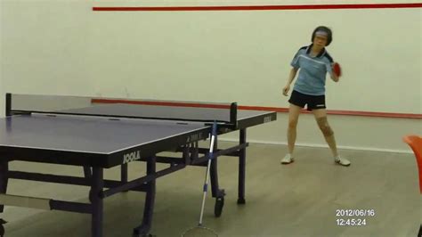 Table Tennis Training Forehand Loop Vs Backhand Block 021 Youtube