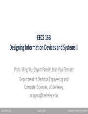 Lec Pdf Eecs B Designing Information Devices And Systems Ii Profs