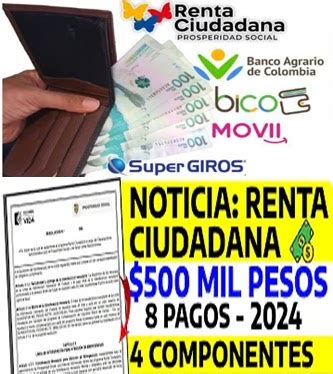 Pagos De Mil Programa Renta Ciudadana Focalizaci N Sisb N