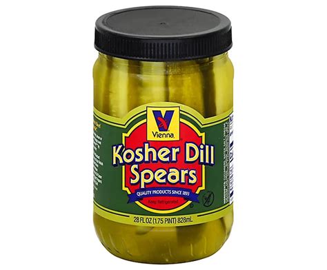 Vienna Beef Brand Kosher Dill Pickle Spears Ellengee Market