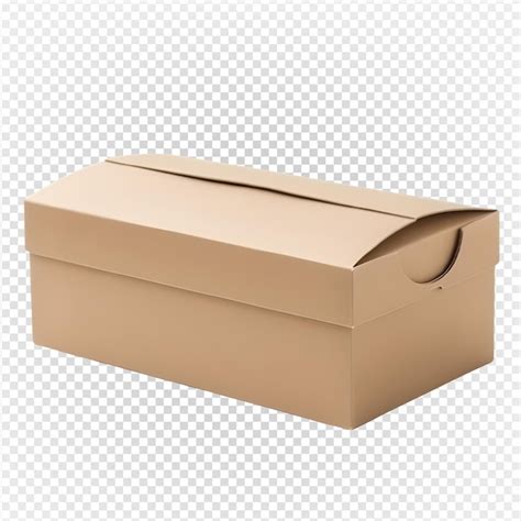 Premium PSD Empty Cardboard Box Isolated On Transparent Background