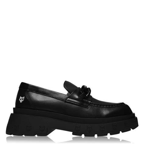 NAKED WOLFE Amalfi Black Leather Loafers Black Black Leather