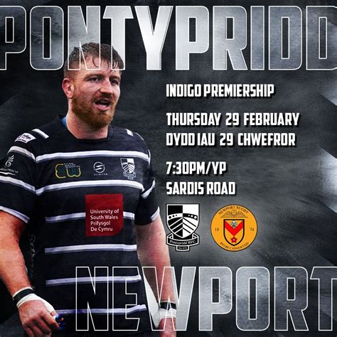 Pontypridd V Newport Matchday Preview Pontypridd Rfc