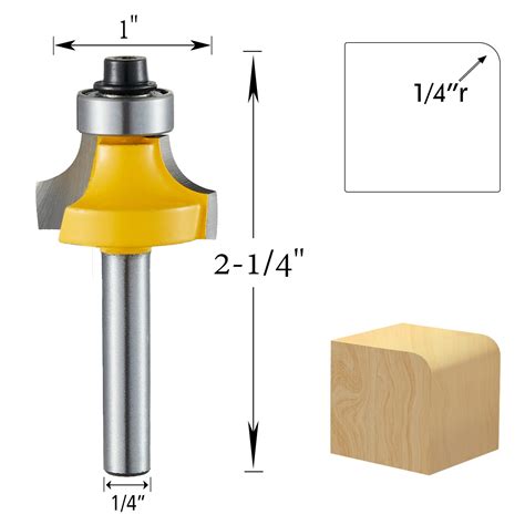 Snapklik Yueqing Zhongji Roundover Router Bit Shank Router