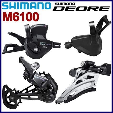 Shimano Deore M6100 Groupset 2x12 Speed Mtb Bike Sl M6100 R Rd M6100 Sgs 12s Right Shift Lever