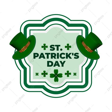 St Patricks Day Vector Hd Images, St Patrick S Day Logo Modern Colorful ...