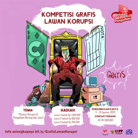 Poster Anti Korupsi Kartun – Lakaran