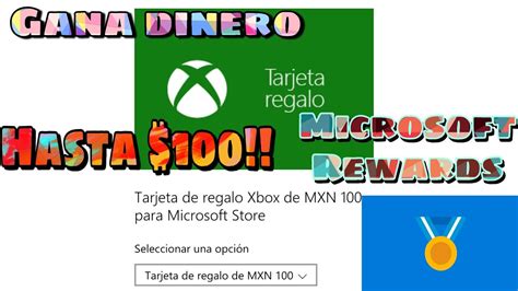 Cómo ganar dinero de Xbox con Microsoft Rewards YouTube