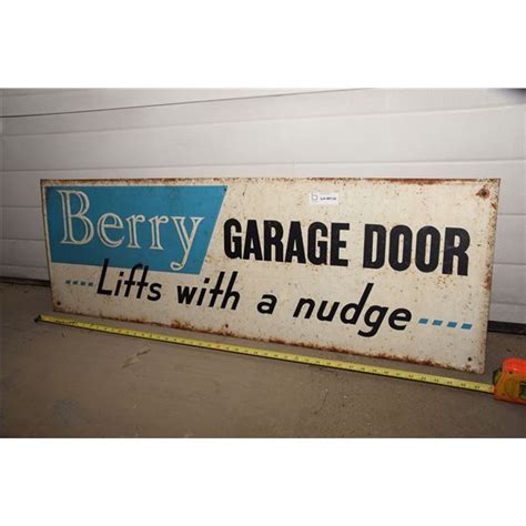 Berry 1950s Spring Loaded Garage Door Sign