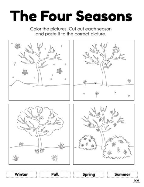 Four Seasons Worksheets & Printables - 51 Pages - PrintaBulk