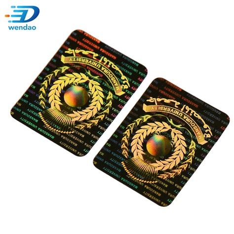 Printing Custom D Hologram Sticker D Holographic Security Label