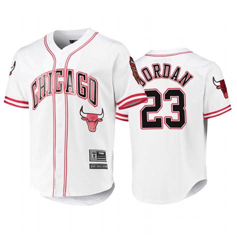 Mens Chicago Bulls Michael Jordan Red Pro Standard Capsule Baseball